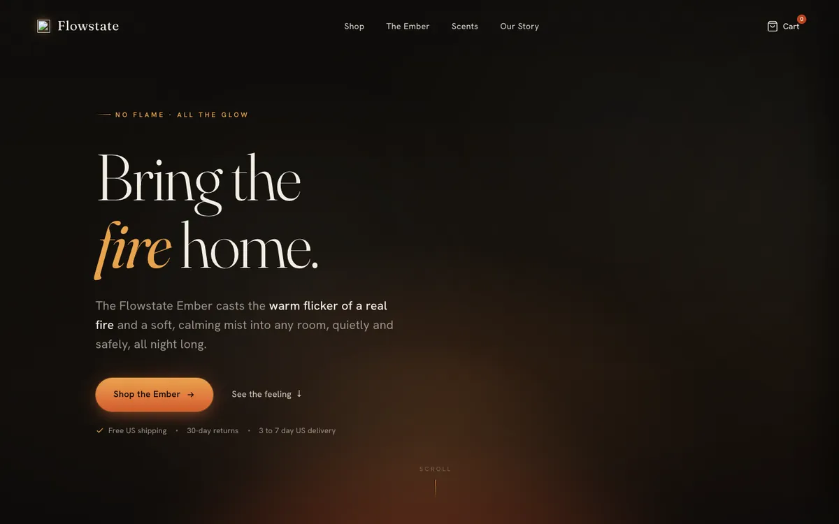 Flowstate website designed and built by Landon Scales